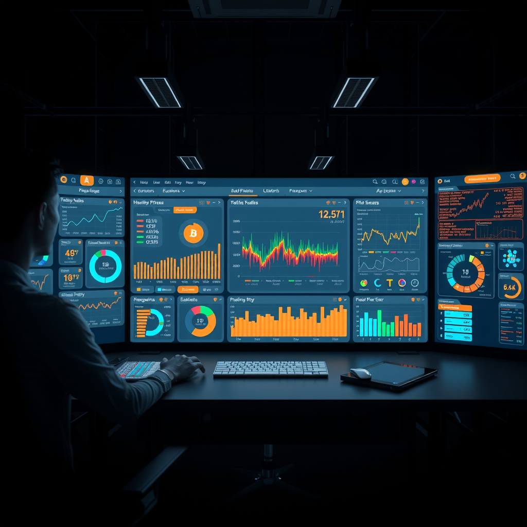 USD AI platform overview showing modern technology workspace with AI analytics and financial data