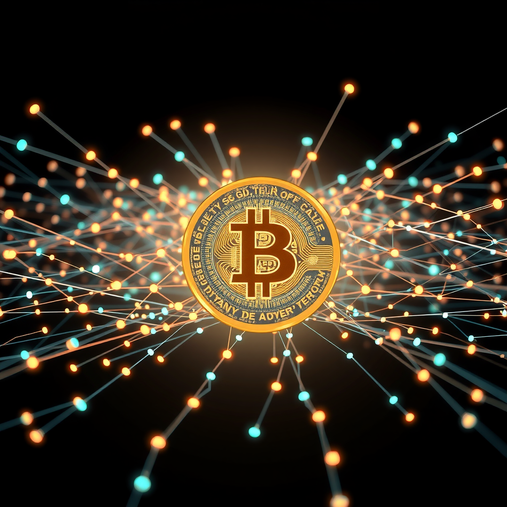 Visual representation of USD AI mission showing interconnected AI systems and financial networks